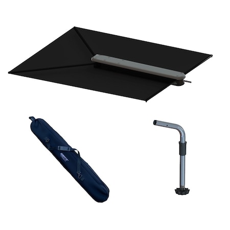 Taco Marine TACO ShadeFin w/Black Fabric, Bag &amp; Fixed Rod Holder Mount Kit T10-3000-4